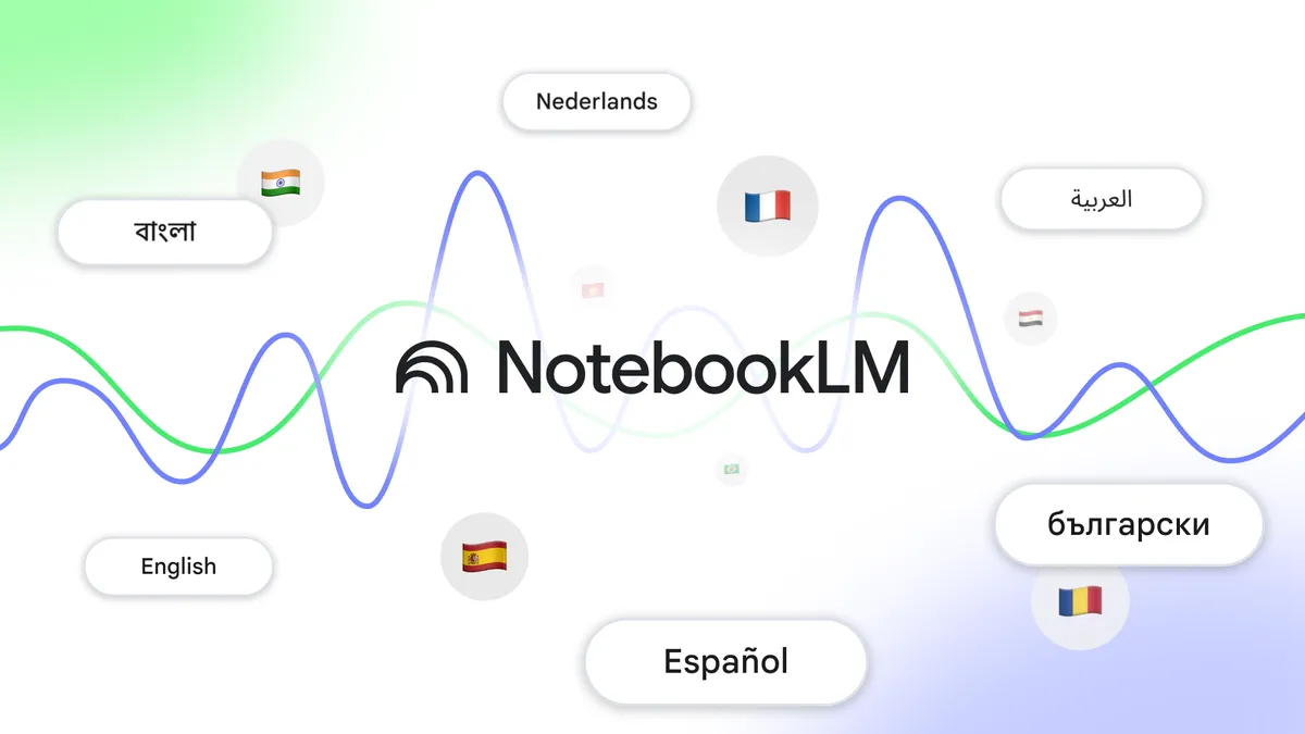 NotebookLM da Google expande recurso de podcast com IA para 76 novos idiomas