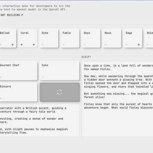 OpenAI Lança Modelos de Voz com Estilo Personalizável e Reconhecimento de Fala Aprimorado