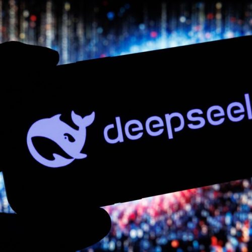 A DeepSeek artificial intelligence logo on a mobile, arranged in Riga, Latvia, on Monday, Jan. 27, 2025. Chinese artificial intelligence startup DeepSeek rocked global technology stocks Monday, raising questions over America's technological dominance. Photographer: Andrey Rudakov/Bloomberg via Getty Images